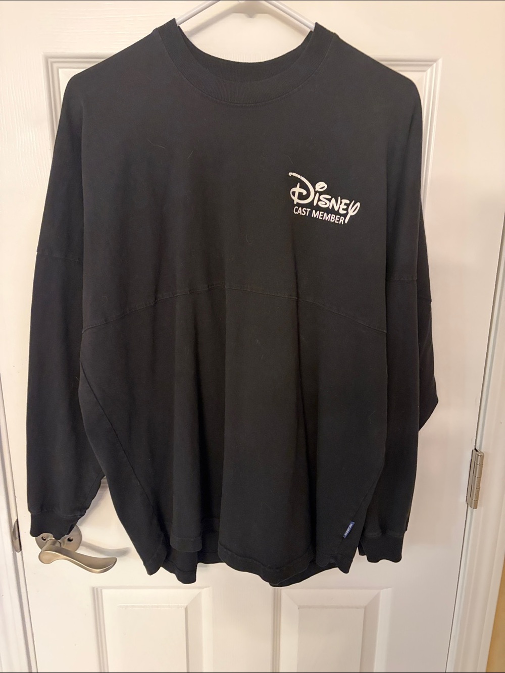 Disney Black Crewneck Sweatshirt with White Logo
